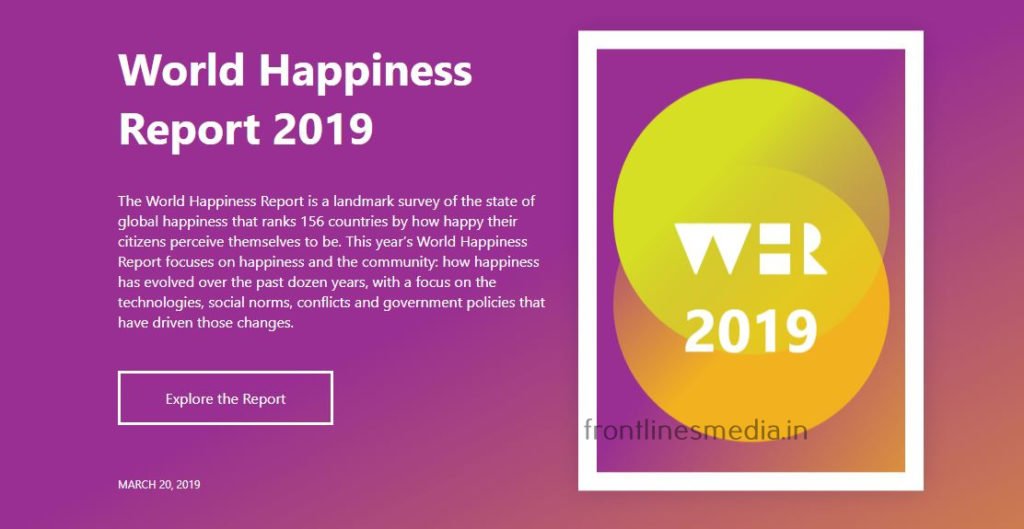 WORLD HAPPINESS INDEX - 140th RANK