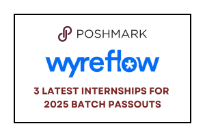 3 Internships for 2025 batch