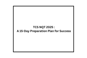 TCS NQT 2025 A 15-Day Preparation Plan for Success Flm Poster