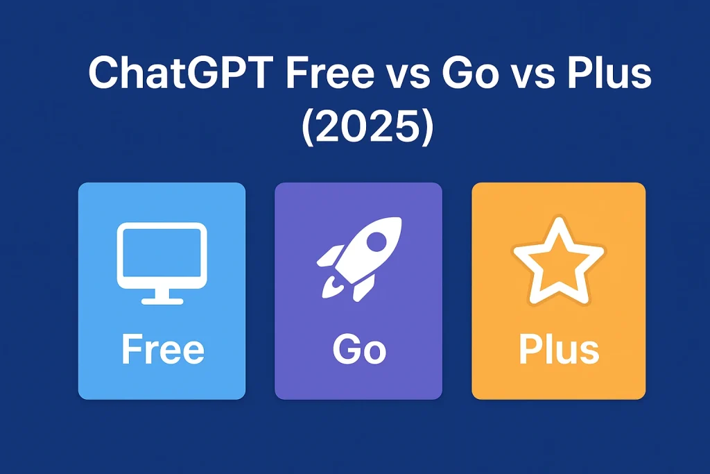 ChatGPT Free vs Go vs Plus (2025) Pricing Features & Comparison