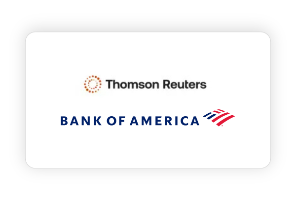 Bank of ameria & Thomson Retuters flm poster