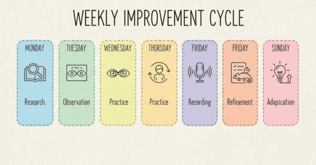 Weekly practice plan for improving cultural awareness in introductions.