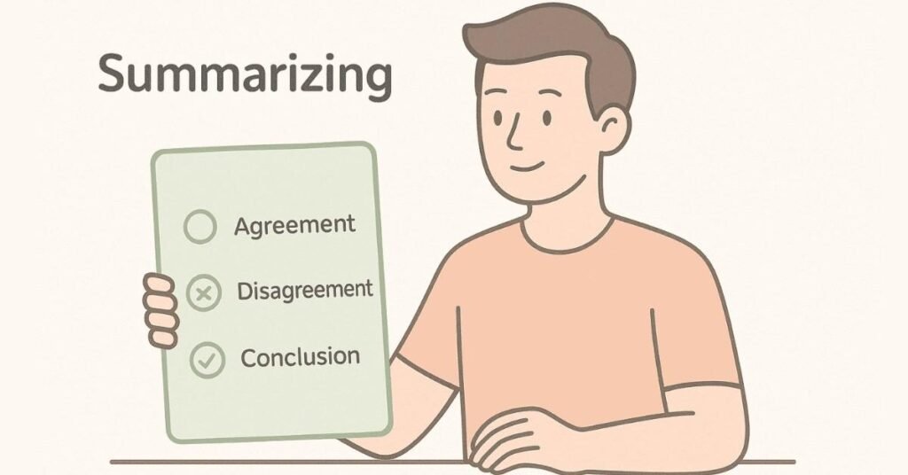 Illustration showing the difference between rude interruptions and respectful contributions.