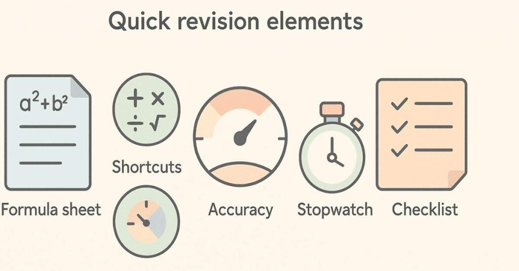 Header visual showing formula sheet, shortcuts, and speed/accuracy icons for aptitude quick revision.