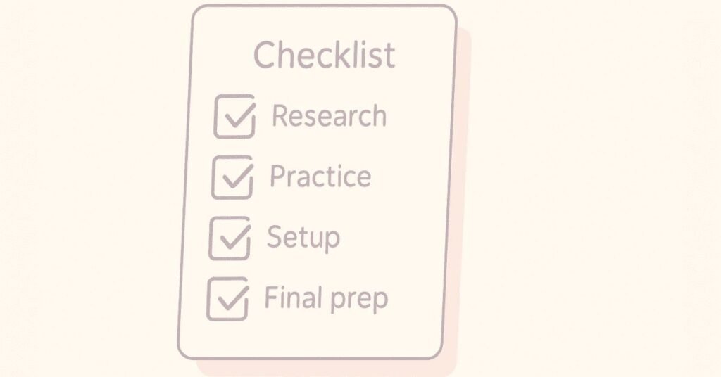 HR interview preparation checklist visual
