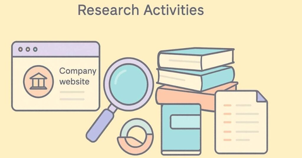 Two-weeks-before interview research checklist visual