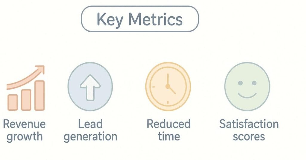 Quantifying interview impact with metrics illustration