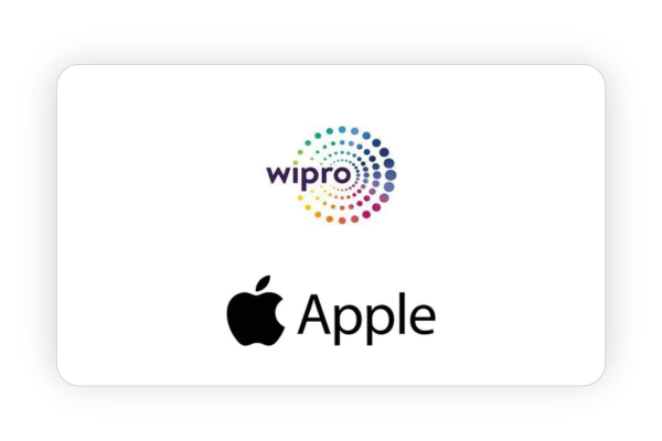 Wipro & Apple are hiring experienced candidates for multiple roles