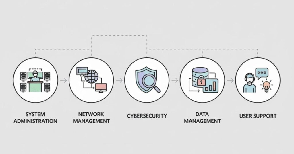 Key responsibilities of a manufacturing IT specialist