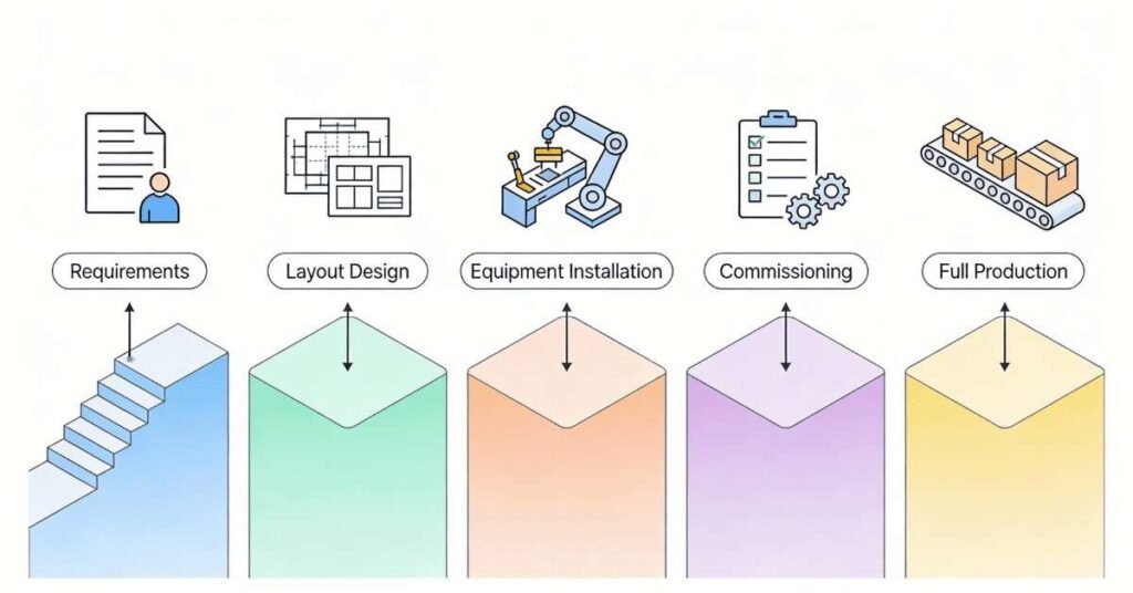 Manufacturing engineer production line implementation project