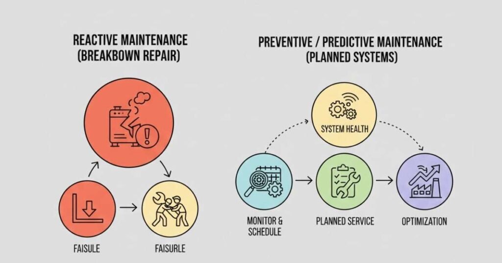 Preventive and predictive maintenance engineering