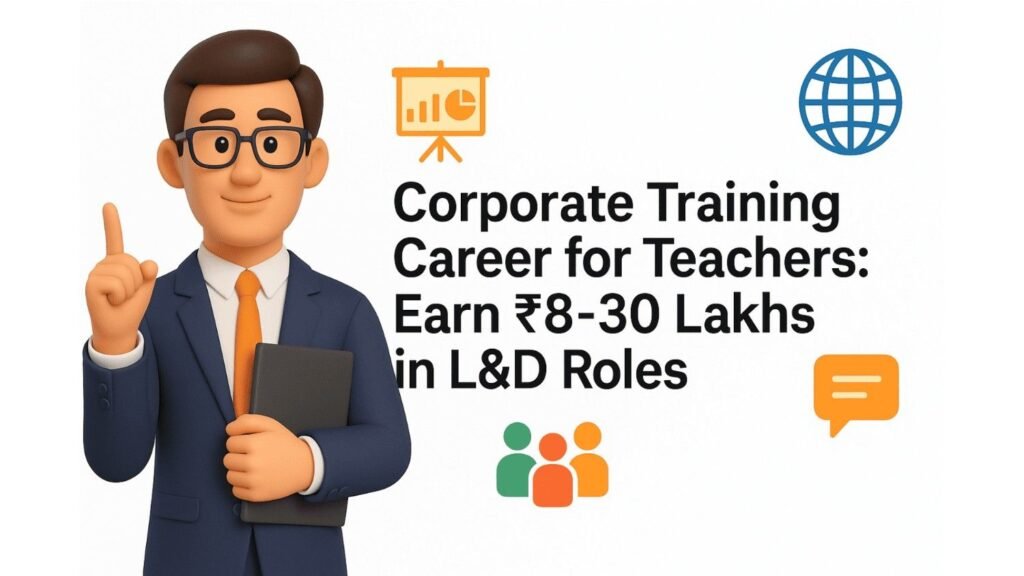 Corporate Training Career for Teachers