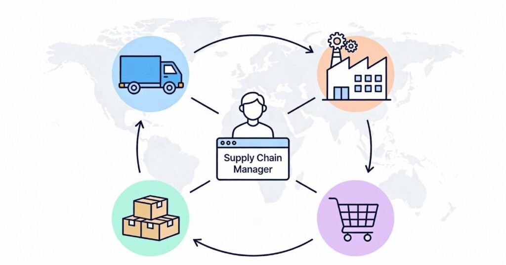Supply chain manager career in manufacturing