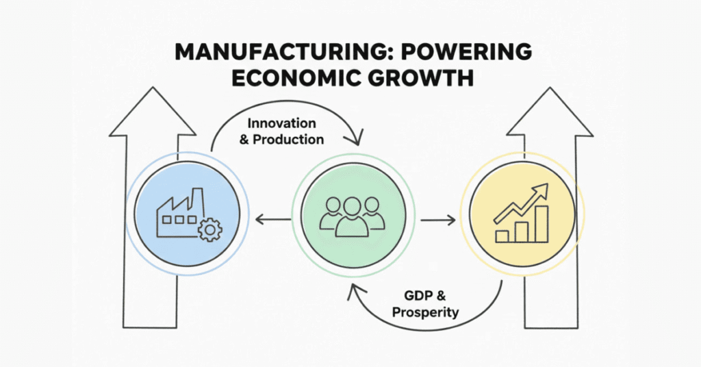 Economic impact of manufacturing industry on jobs and growth