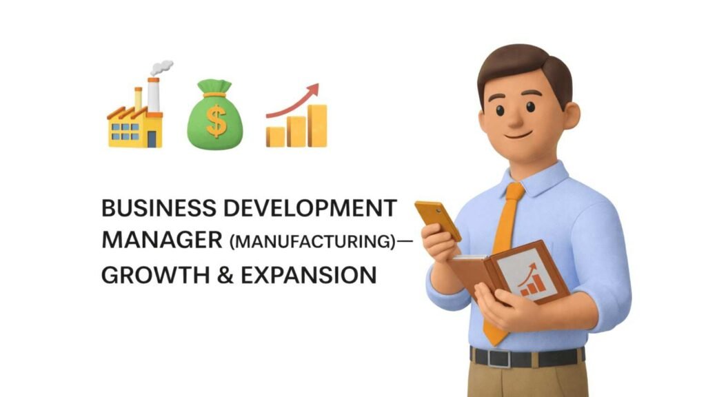 Business Development Manager (Manufacturing) Growth & Expansion