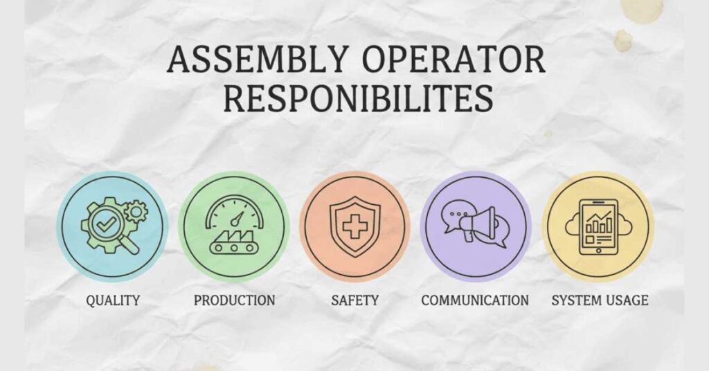 Key responsibilities of an assembly operator