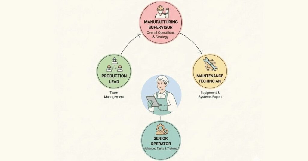 Assembly operator career growth path in manufacturing