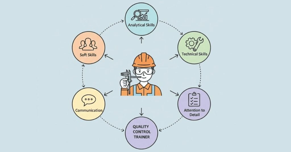 Skills required for quality control trainee role