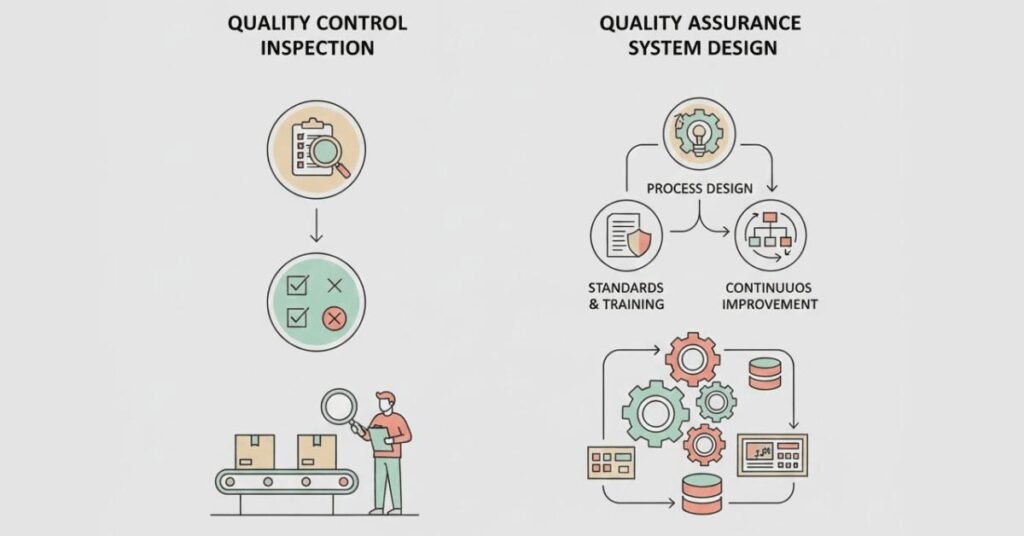 Difference between quality assurance and quality control