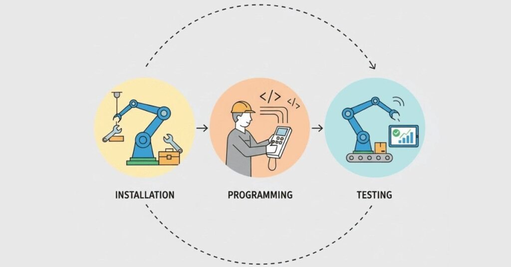 Daily work of an automation technician
