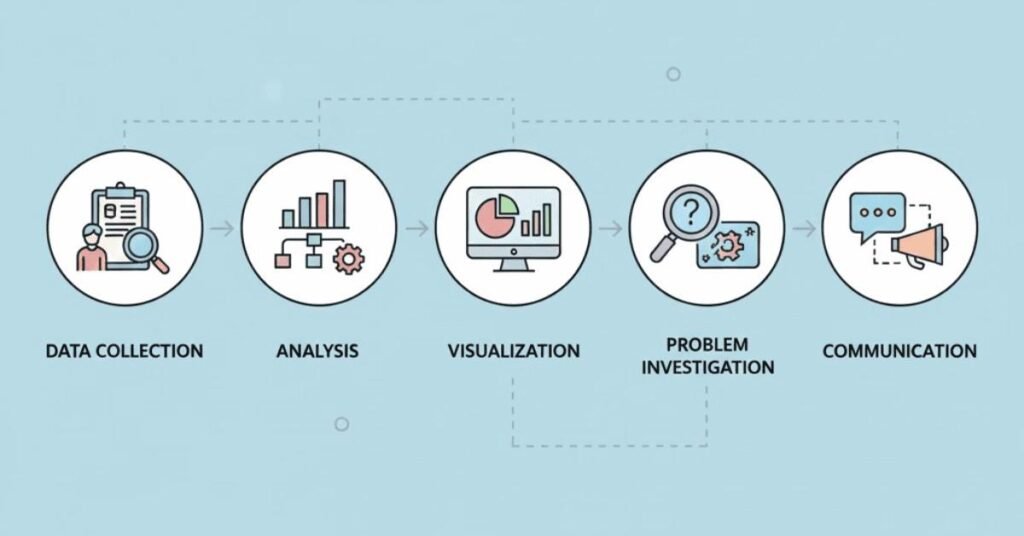 Key responsibilities of a manufacturing data analyst