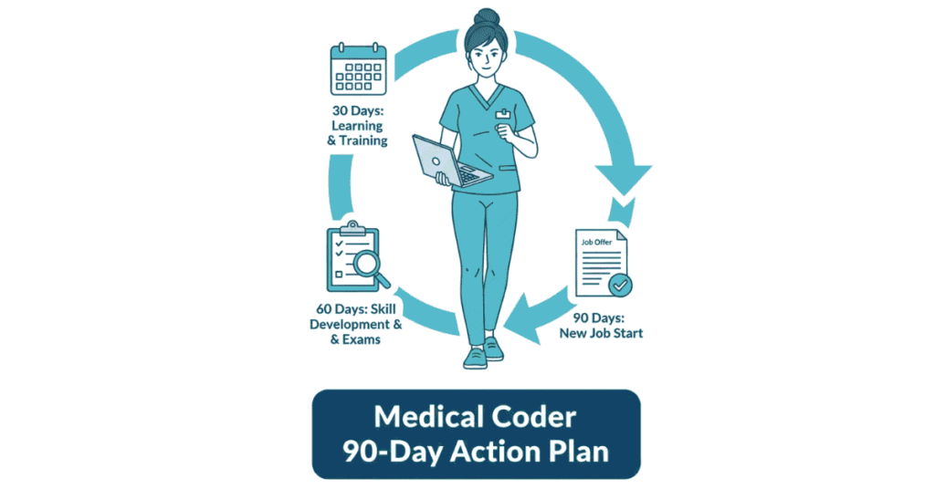 Medical coding 90-day action plan and career roadmap