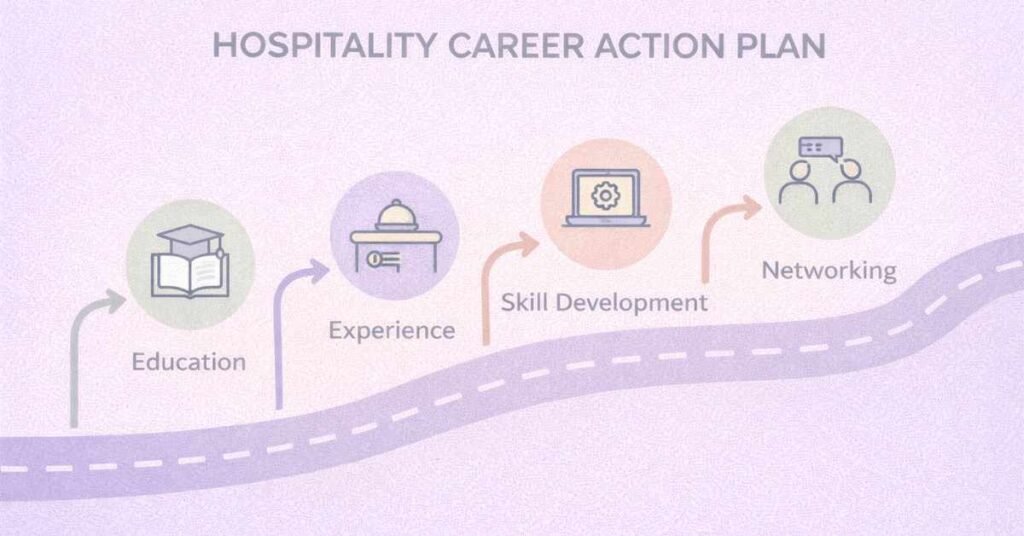 Hospitality career progression and salary growth chart