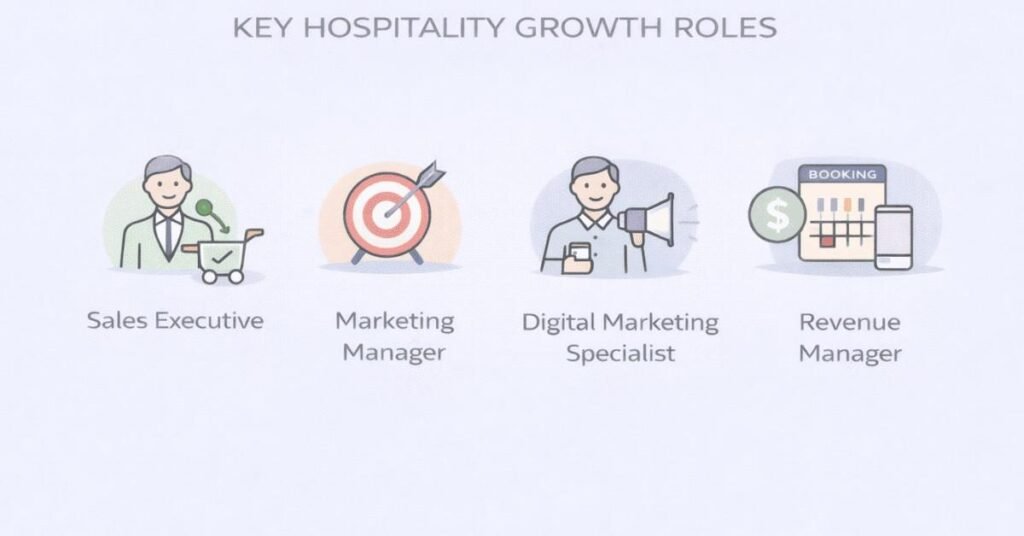 Sales marketing and revenue management roles