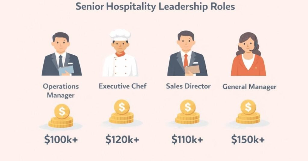 Senior hospitality management salary levels