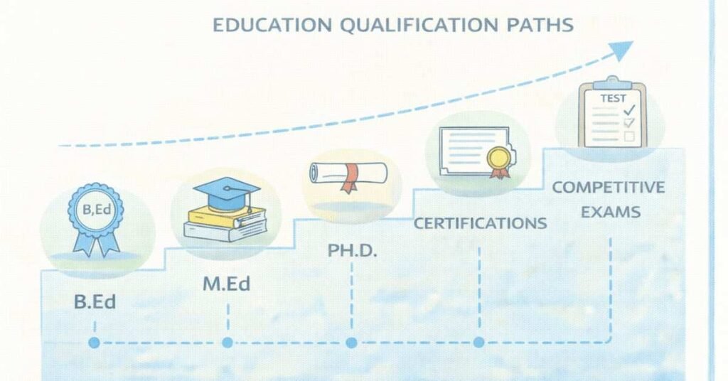 Educational qualifications for teaching and education jobs