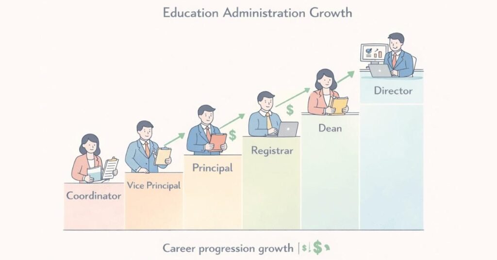Education administration salary and career growth in India