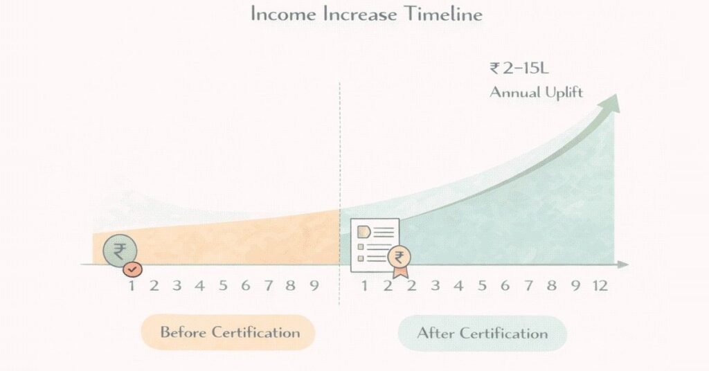Teaching certifications salary increase timeline