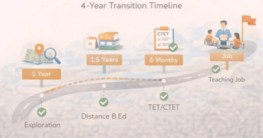 Career transition roadmap to teaching