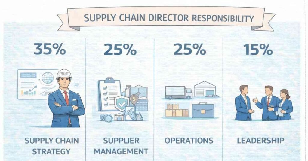 Supply Chain Director responsibilities breakdown