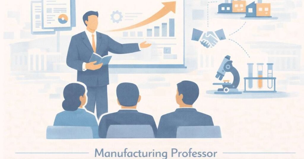 Manufacturing professor academic career teaching research