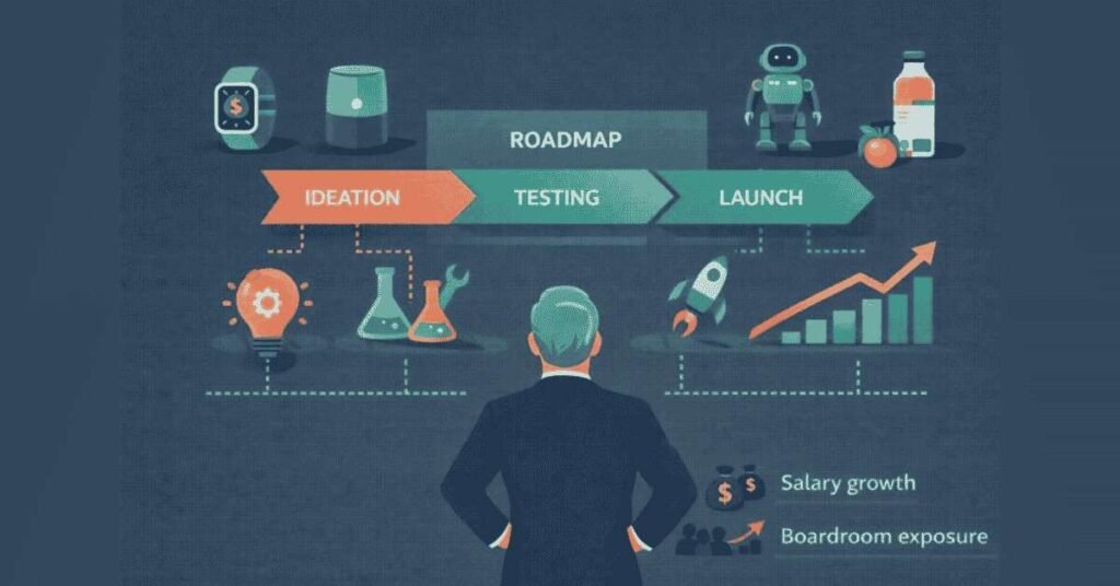 Product innovation manager leading new product development strategy