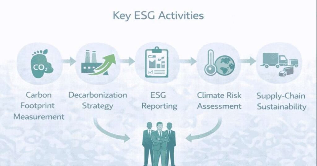 What ESG consultants do including carbon accounting and ESG reporting
