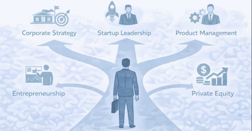 Consulting exit opportunities guide showing life after consulting