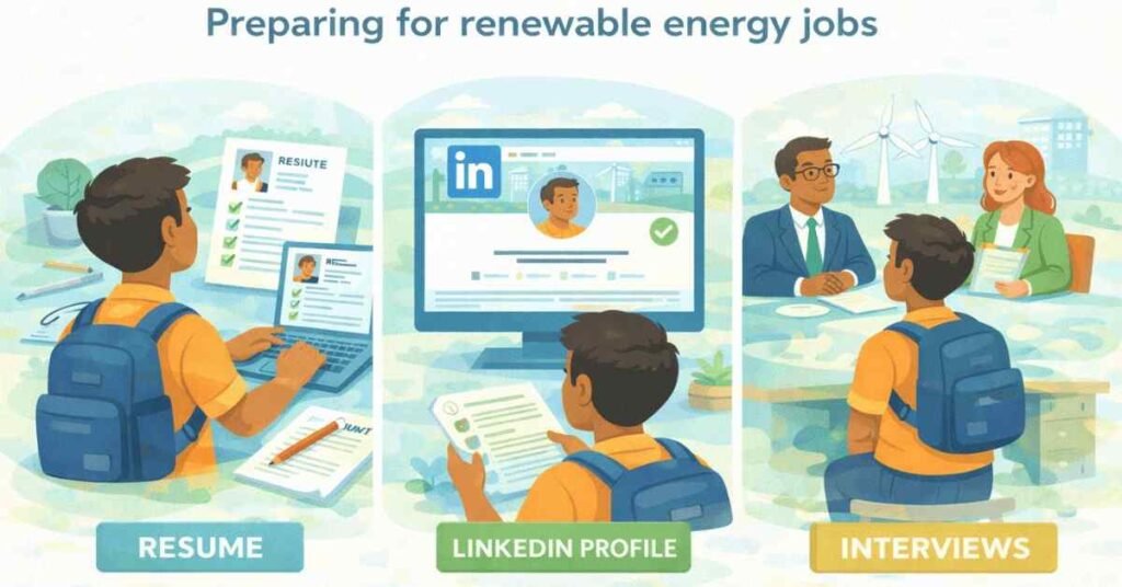 renewable energy job preparation for freshers