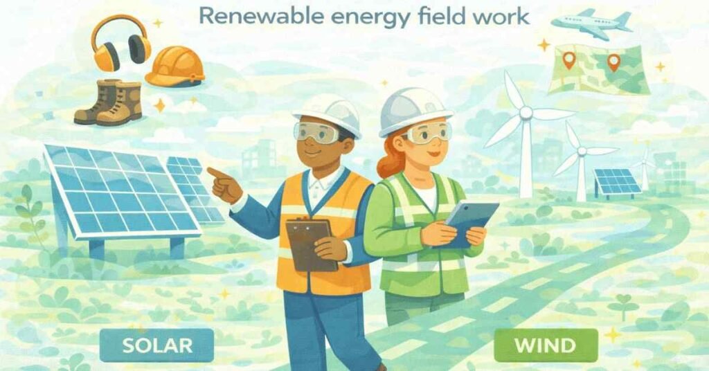 field work challenges in renewable energy jobs