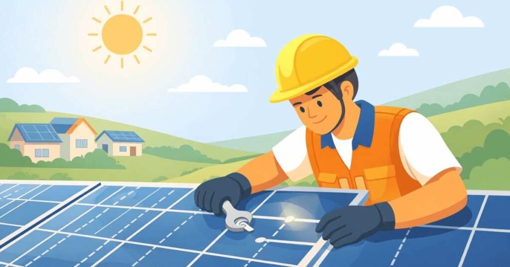 solar technician daily work routine