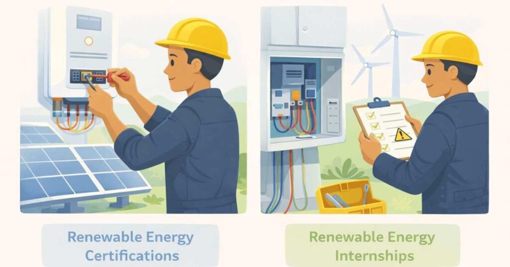 diploma holder renewable energy job role