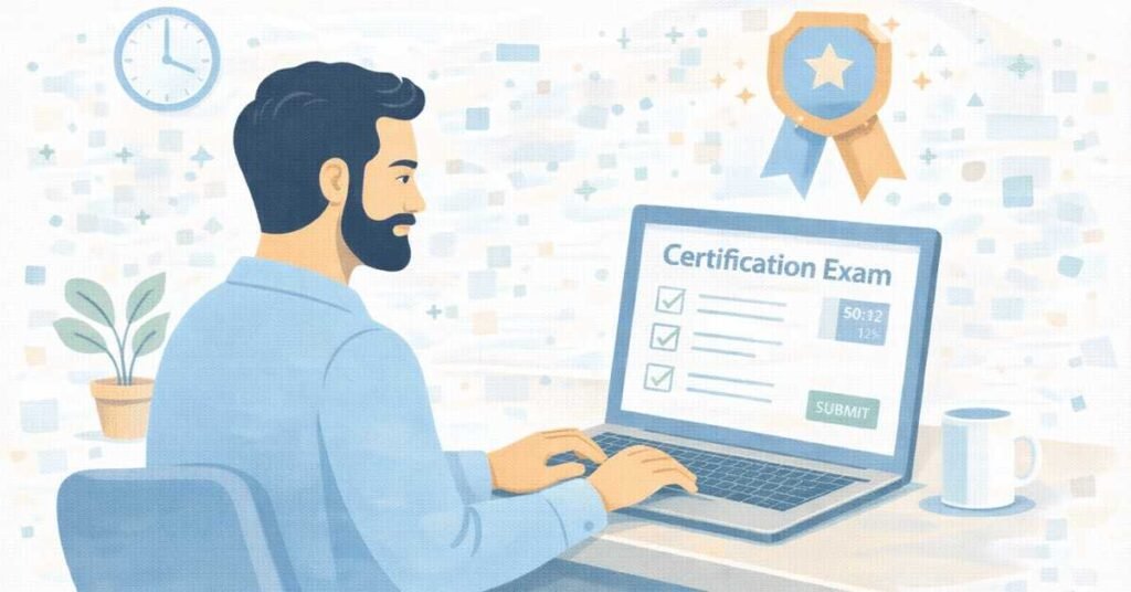 Certification exam environment