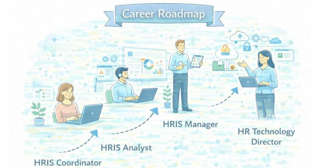 HRIS career ladder infographic