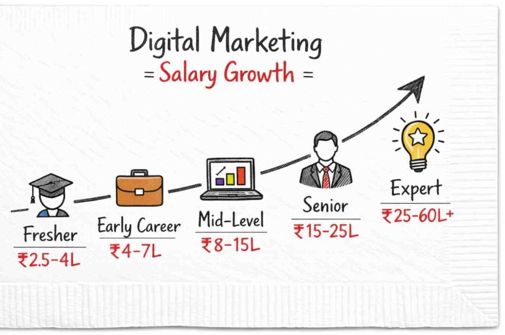 Digital marketing salary growth