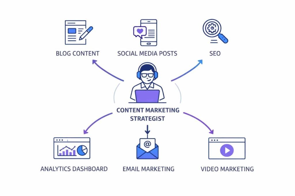 Role of a content marketing strategist