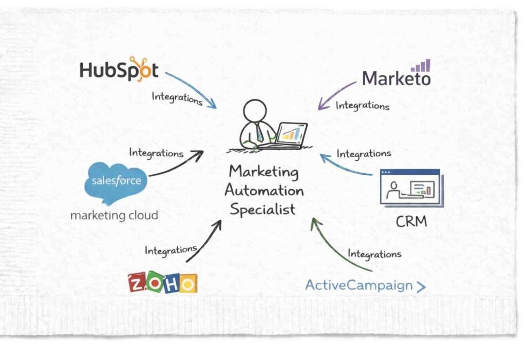 Marketing automation tools diagram
