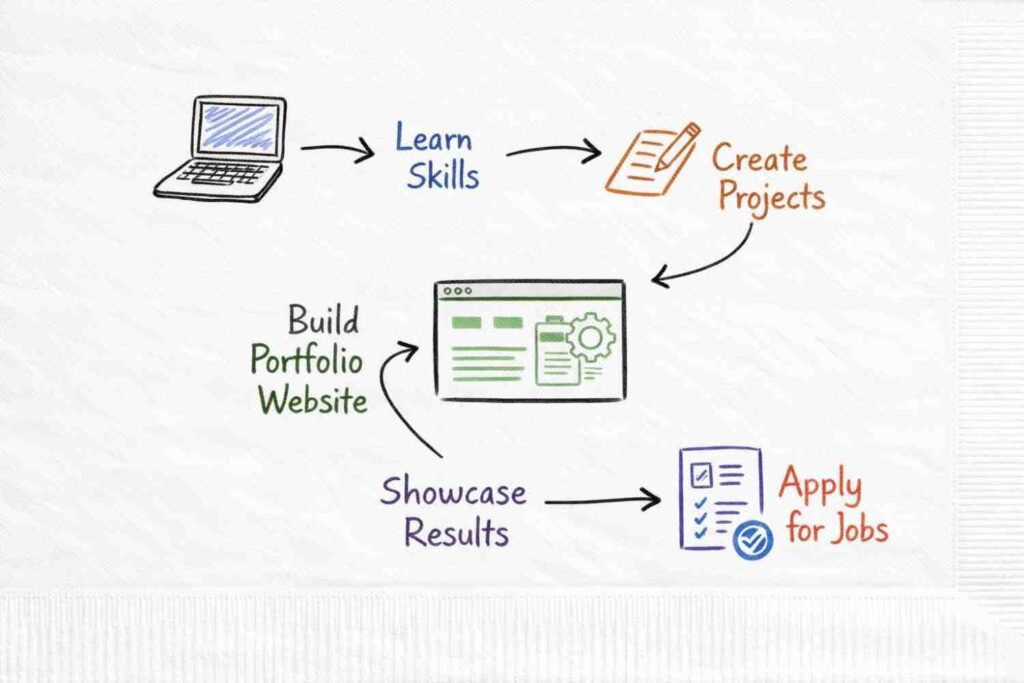 Digital marketing portfolio process