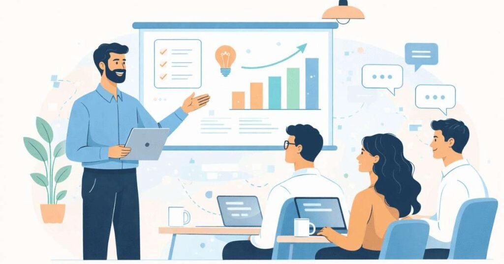 Corporate training session