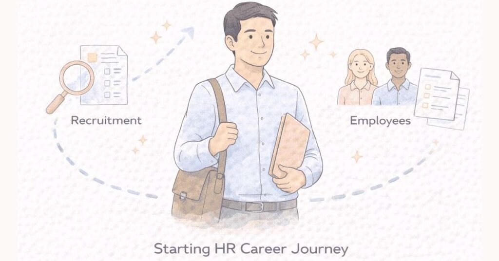 Young graduate starting HR career